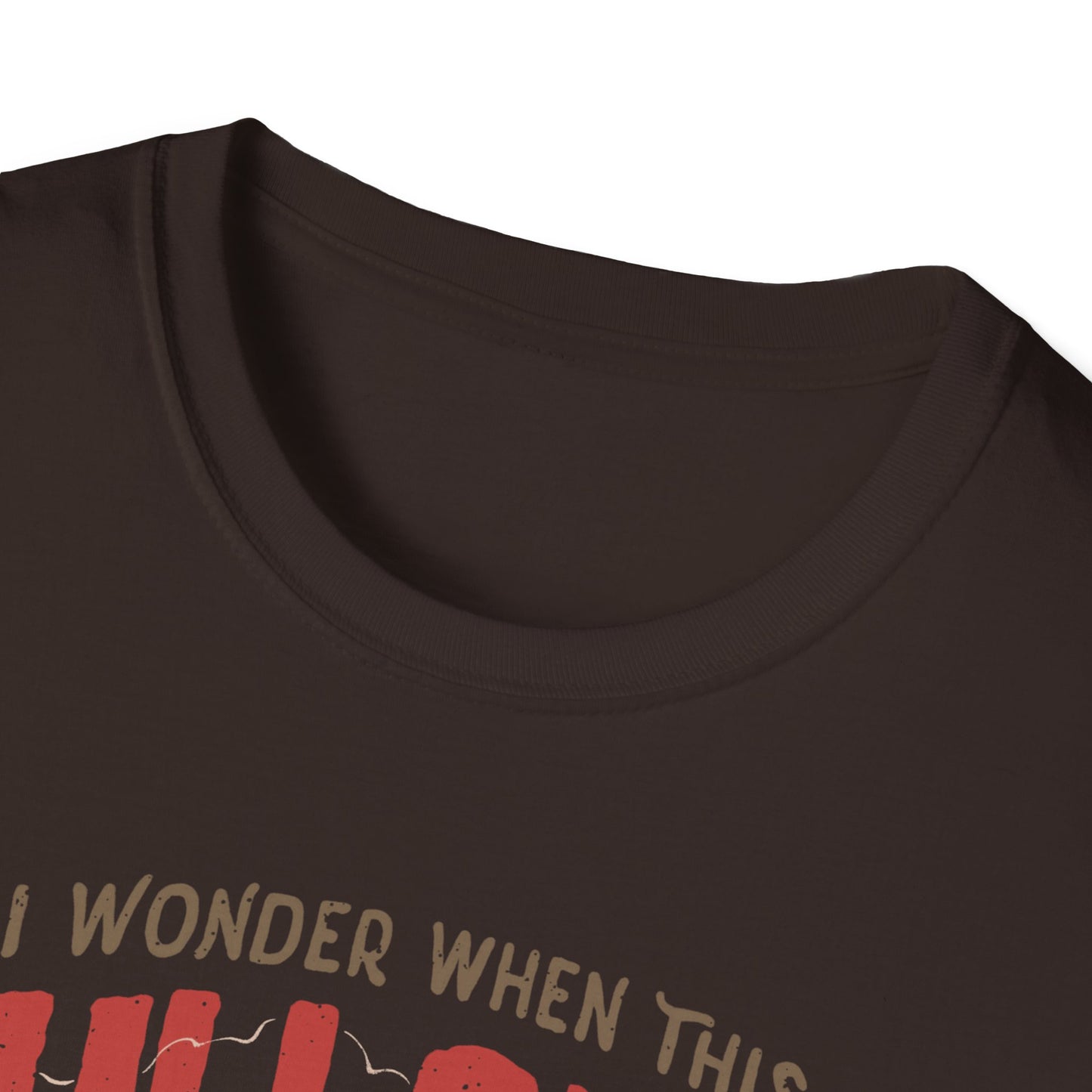 I Wonder When This Bullshit Will Be Over β Sarcastic Dark Skull T-Shirt
