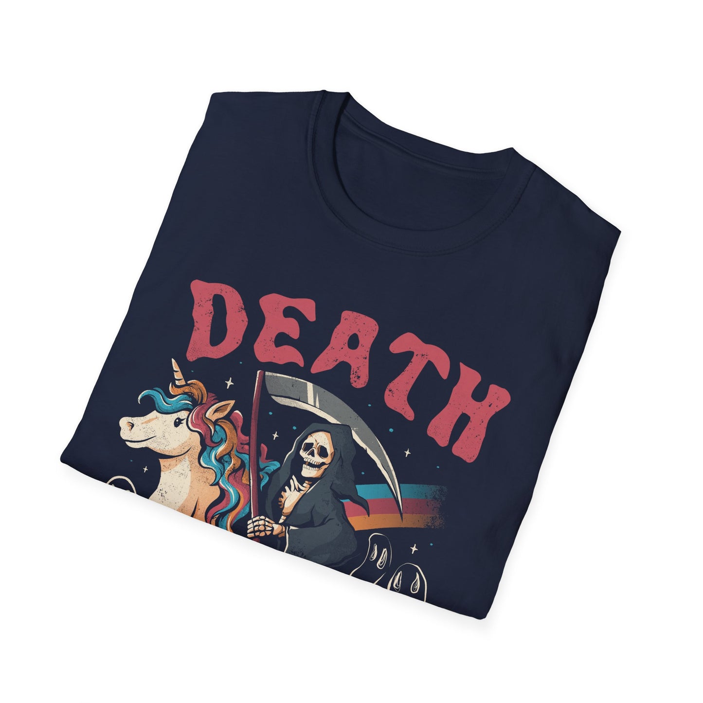 Death Metal – Ironic Grim Reaper & Unicorn T-Shirt