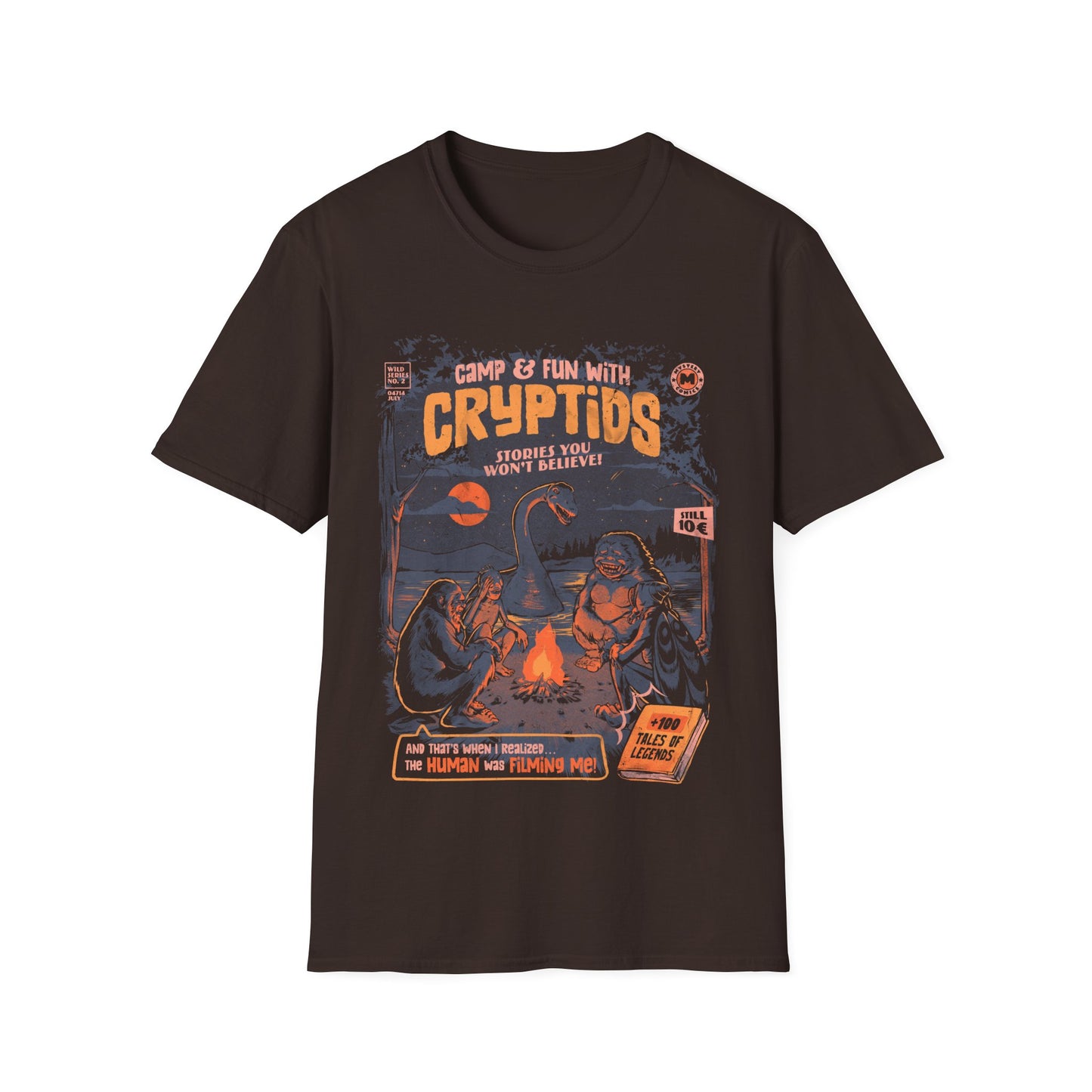 Cryptids Camp - Retro Poster T-Shirt