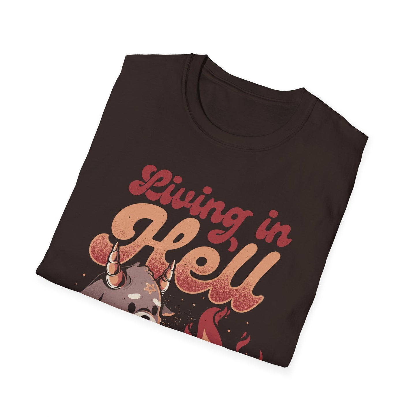 Living in Hell – Funny Baphome T-Shirt