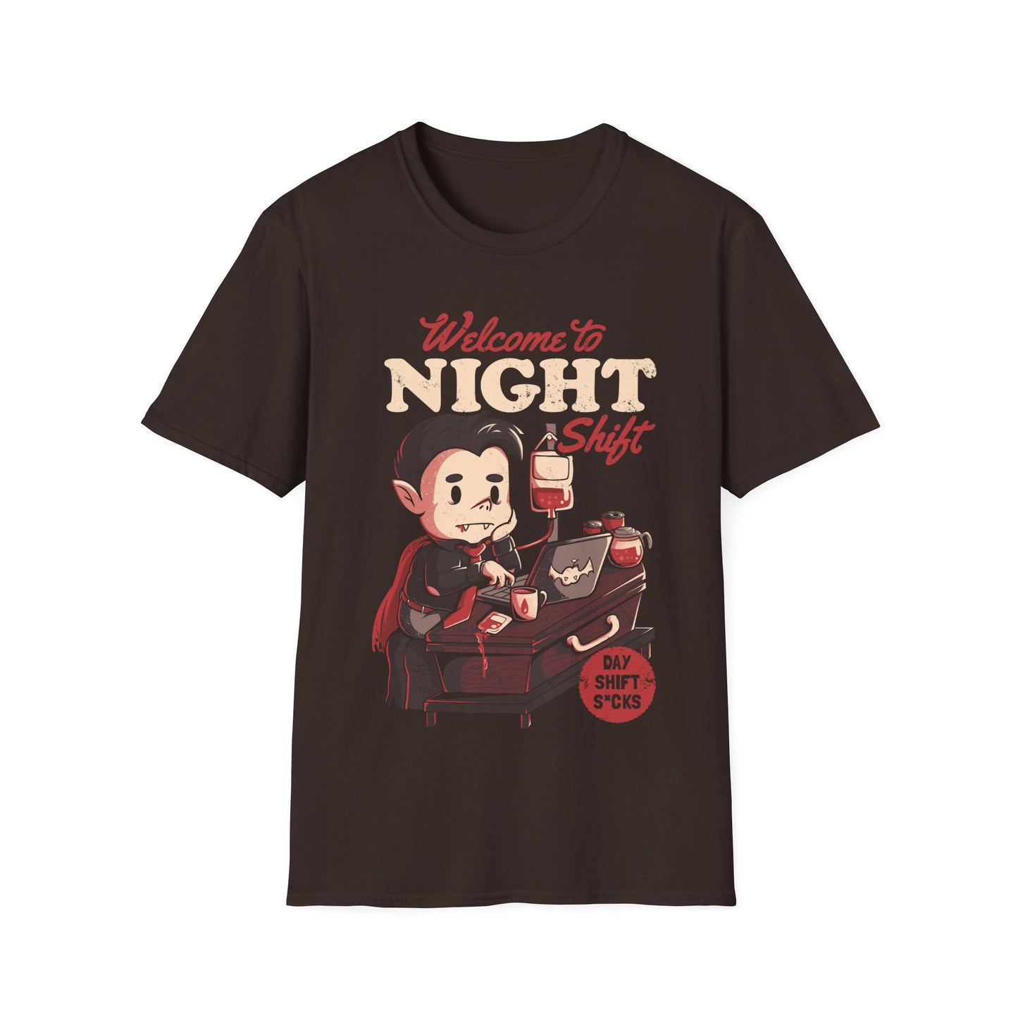 Welcome to Night Shift - Funny Vampire T-Shirt