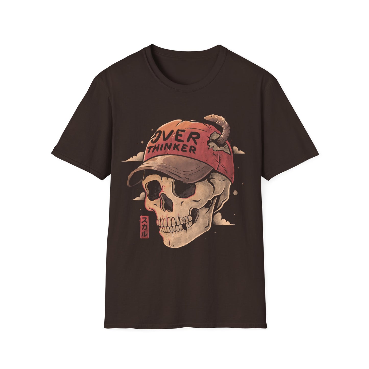 Overthinker Skull – Anxiety & Introspective T-Shirt