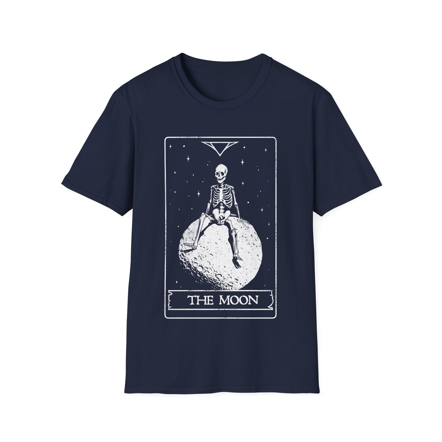 The Moon — Skeleton Tarot Card T-Shirt