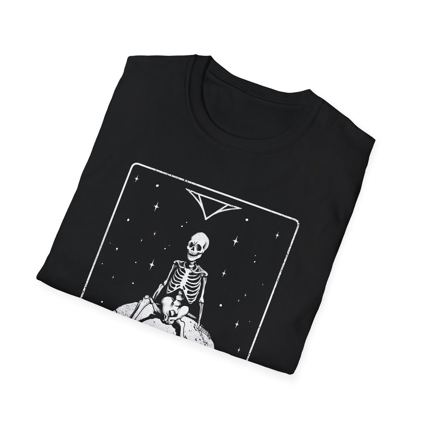 The Moon — Skeleton Tarot Card T-Shirt