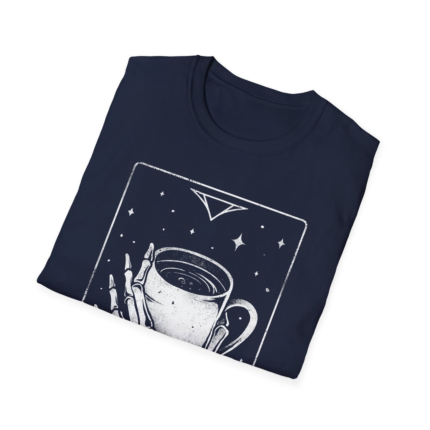 The Coffee - Skeleton Tarot Card T-Shirt