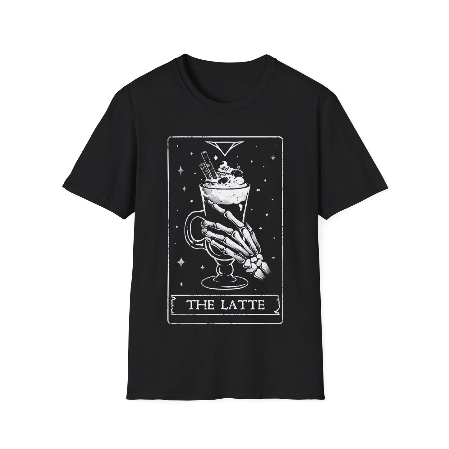 The Latte - Skeleton Tarot Card T-Shirt