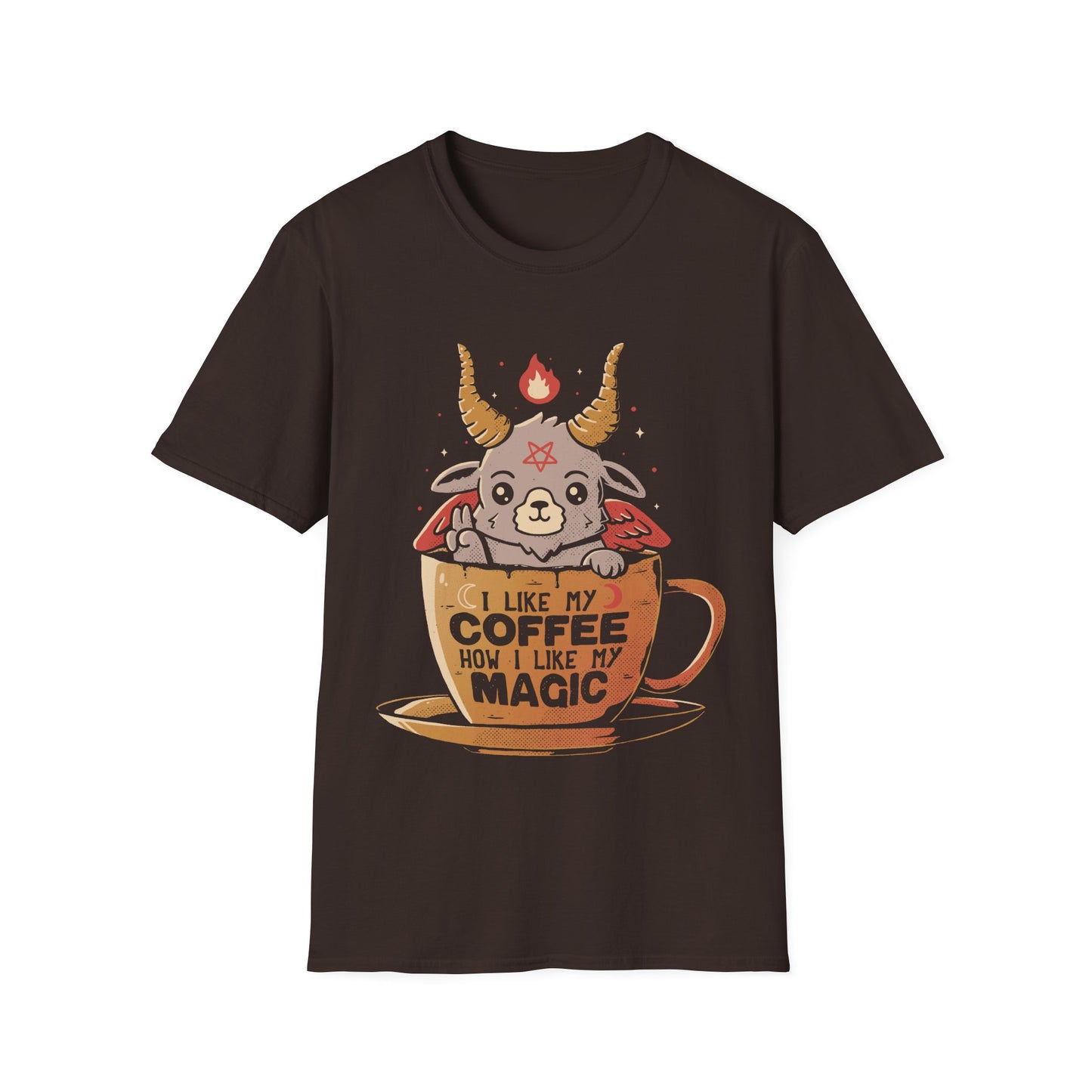 Black Coffee β Baphome in a Coffee Cup T-Shirt