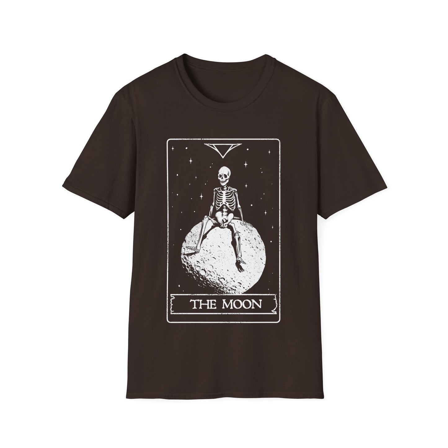 The Moon — Skeleton Tarot Card T-Shirt