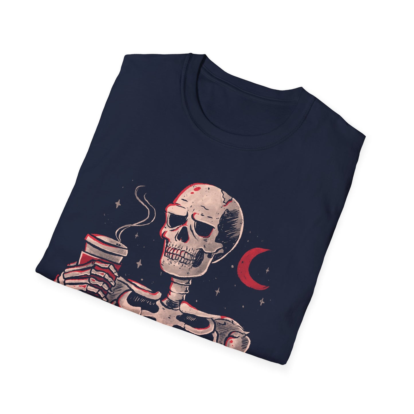 Waiting for the Coffee to Kick In – Coffee Skeleton T-Shirt