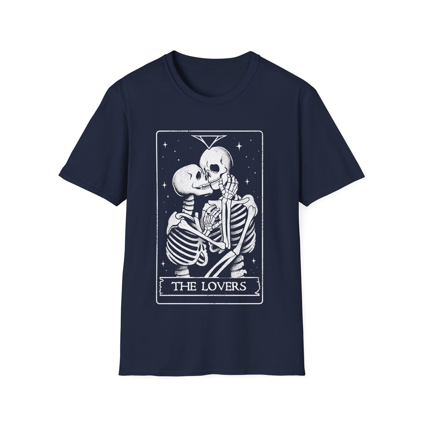The Lovers – Skeleton Couple Tarot Card T-Shirt