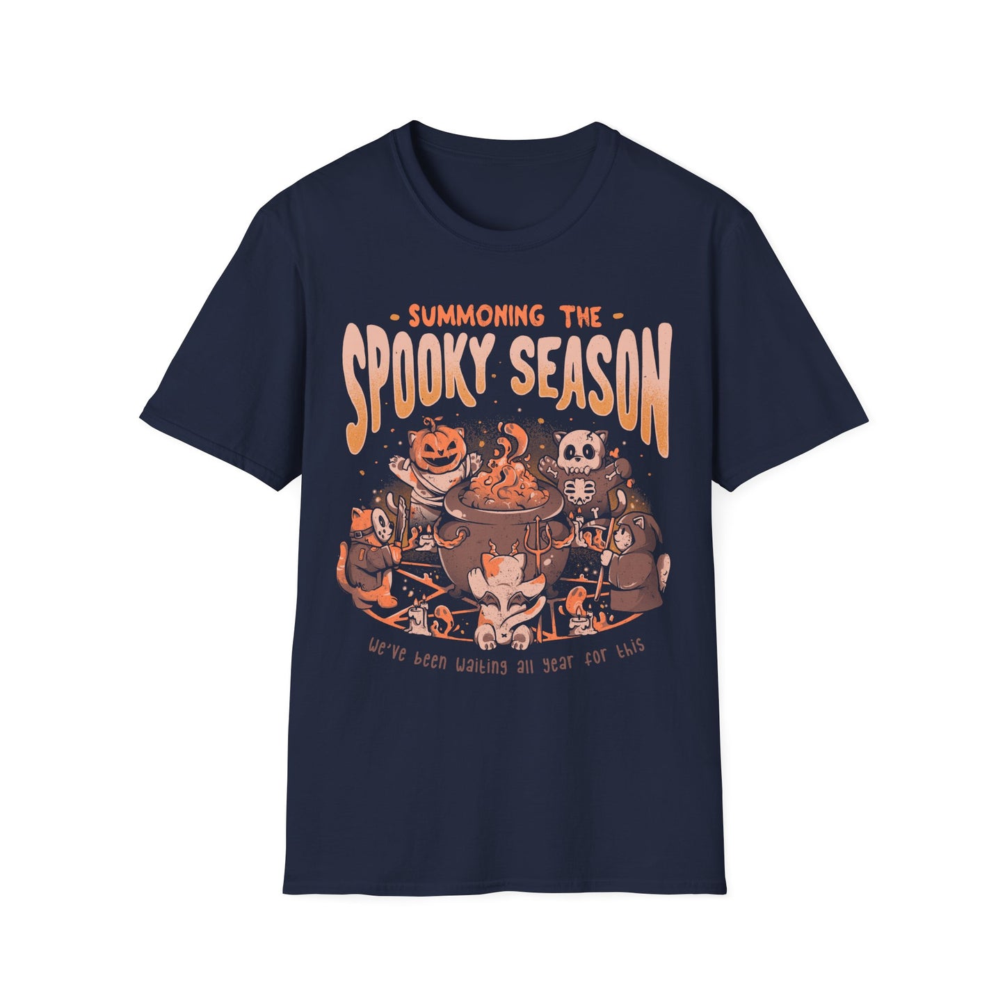 Summoning the Spooky Season – Halloween Ritual T-Shirt
