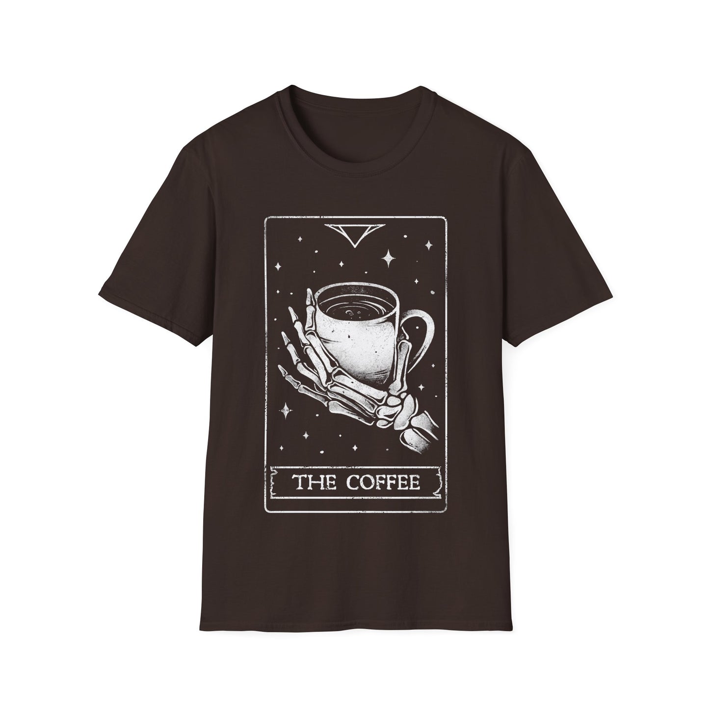 The Coffee - Skeleton Tarot Card T-Shirt