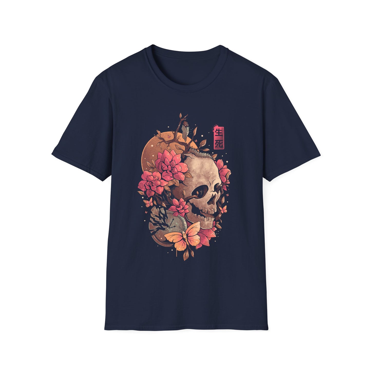 Time of the Death – Poetic Skull T-Shirt
