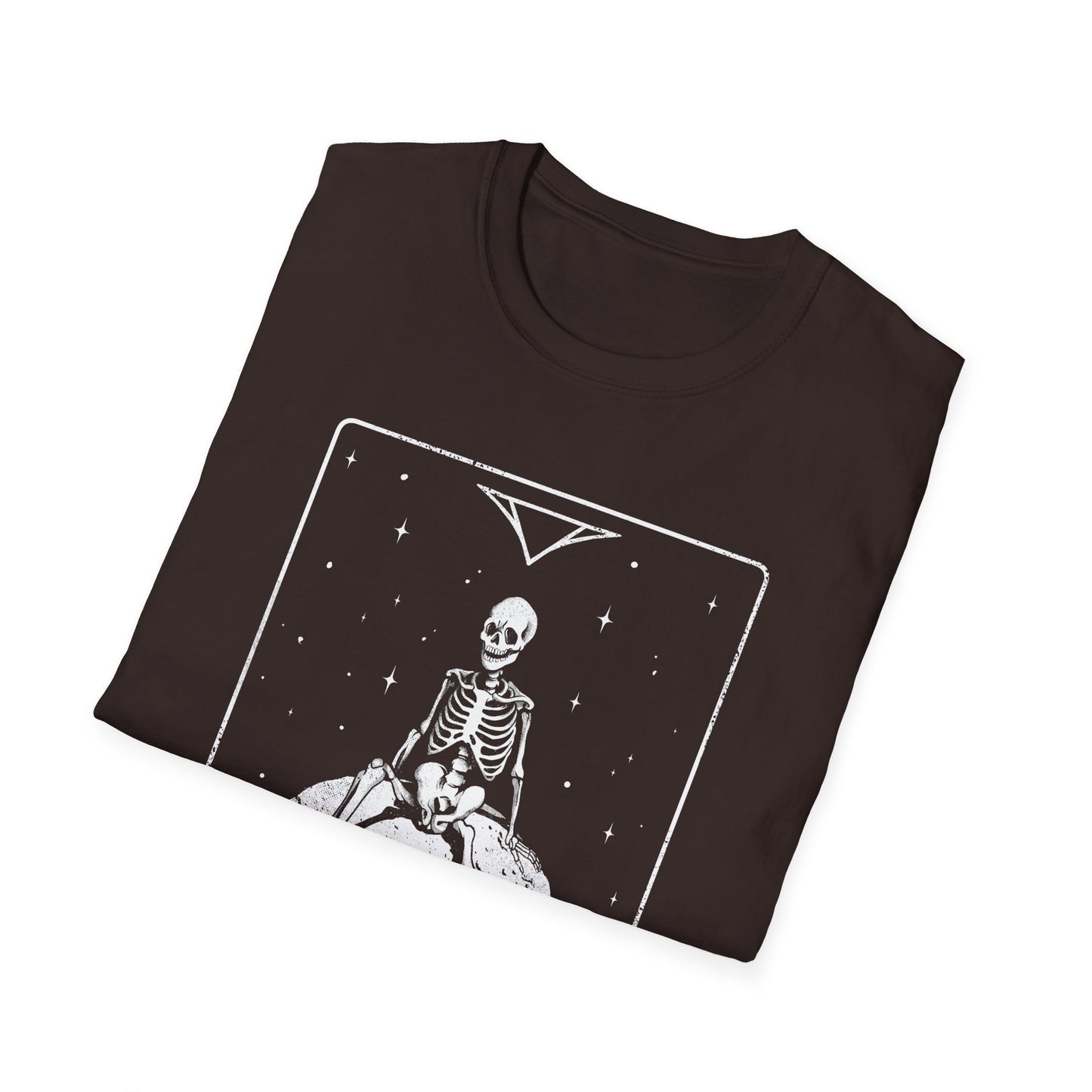 The Moon — Skeleton Tarot Card T-Shirt