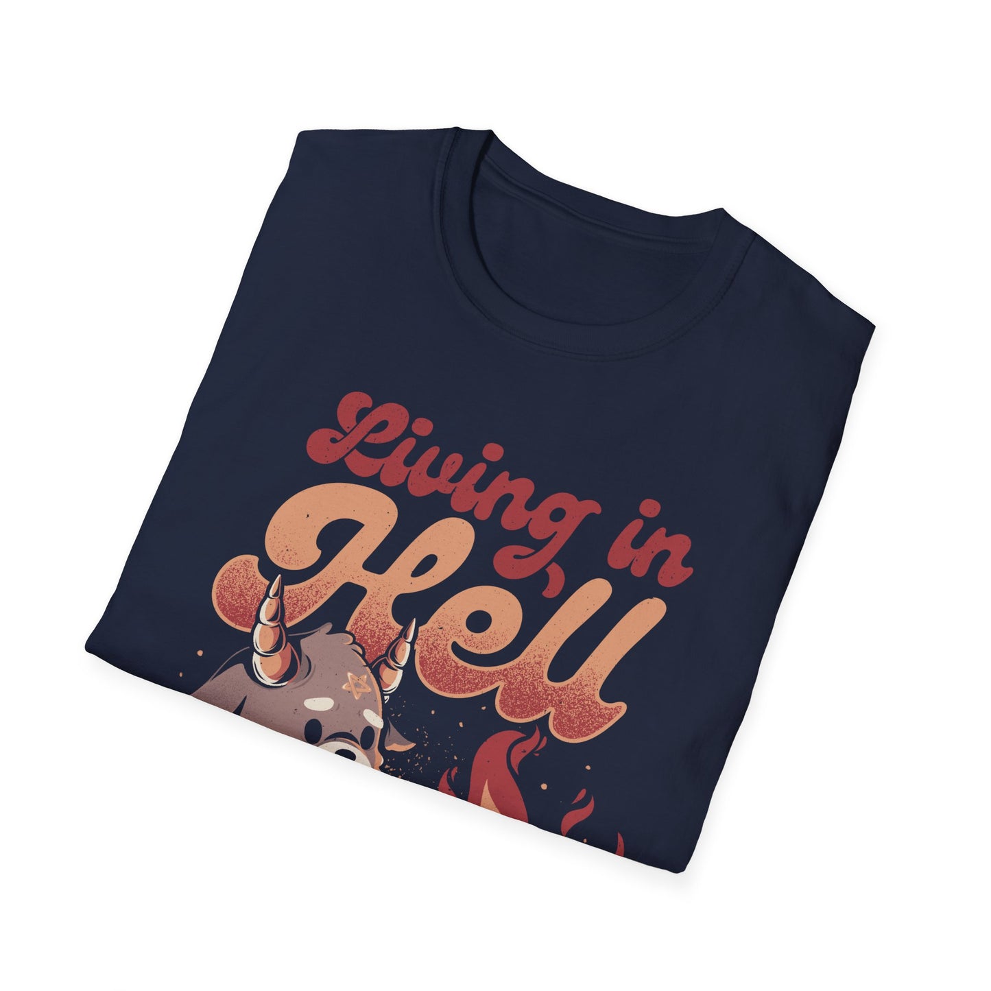 Living in Hell – Funny Baphome T-Shirt