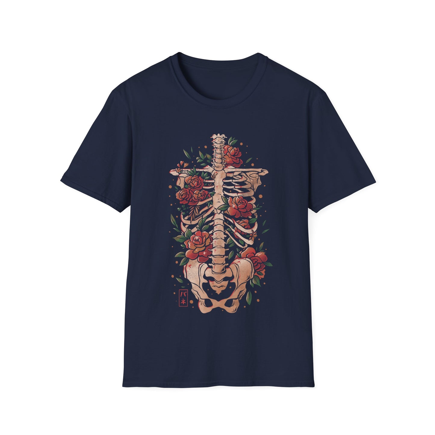 Bones and Flowers – Skeleton T-Shirt