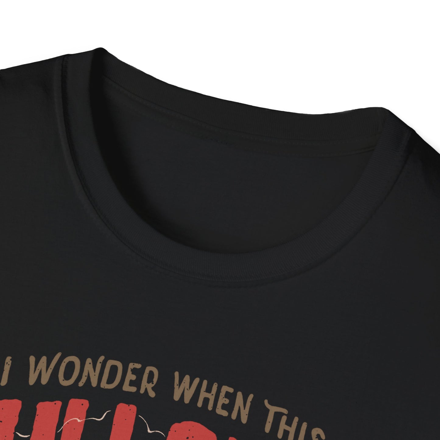 I Wonder When This Bullshit Will Be Over β Sarcastic Dark Skull T-Shirt