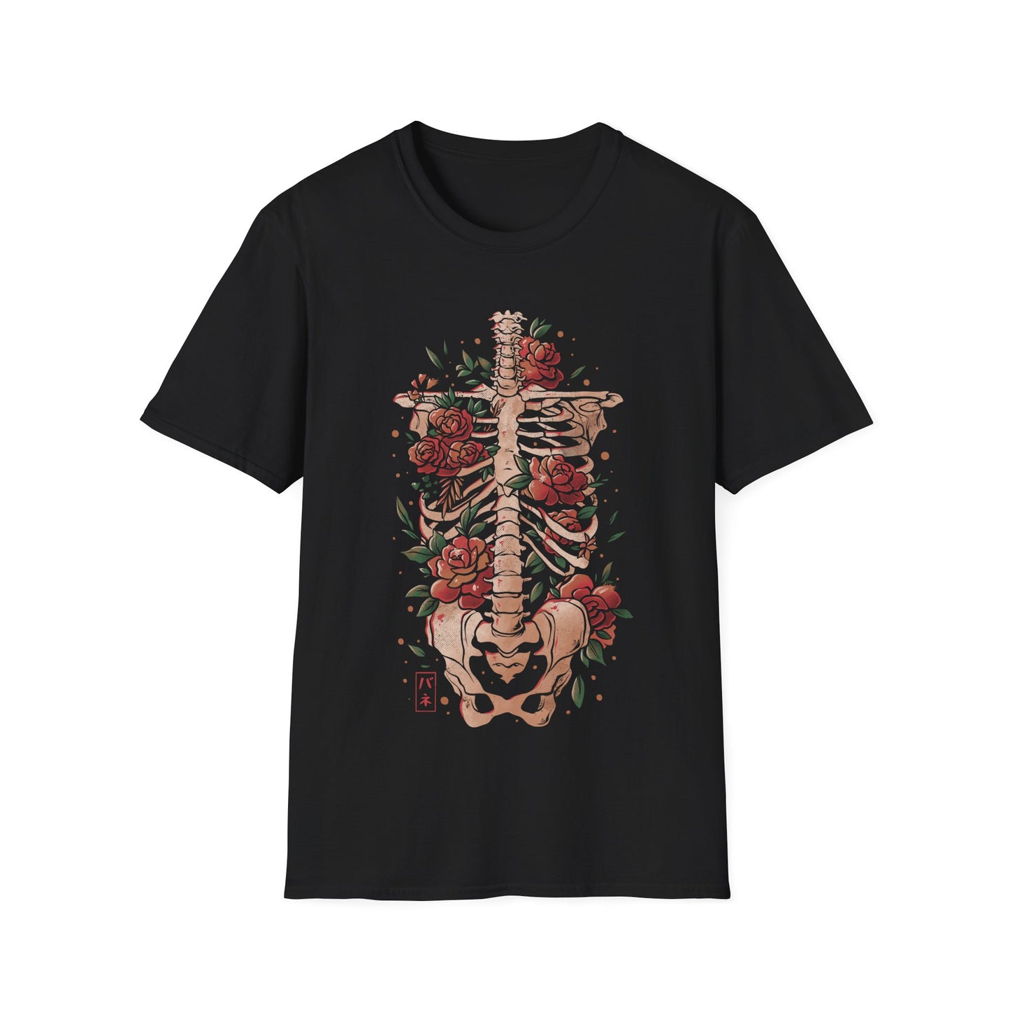 Bones and Flowers – Skeleton T-Shirt