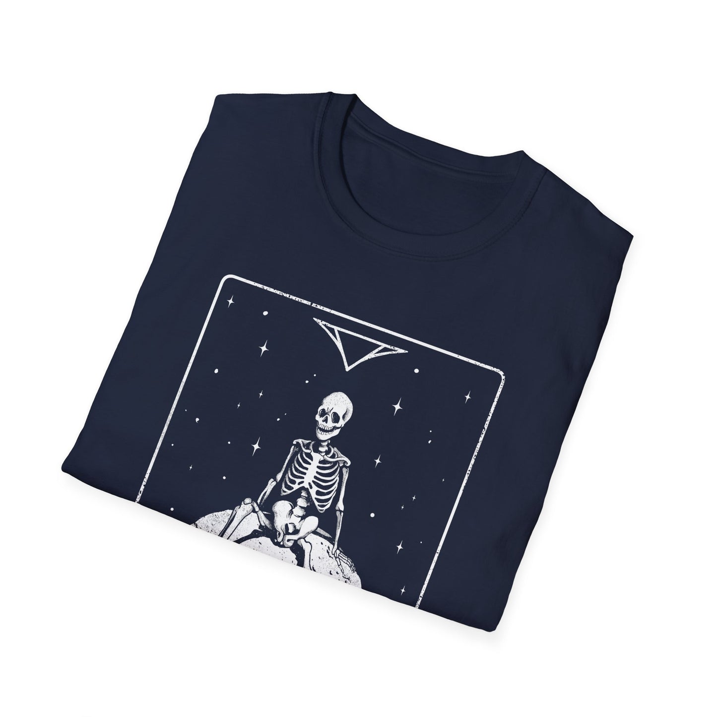 The Moon — Skeleton Tarot Card T-Shirt