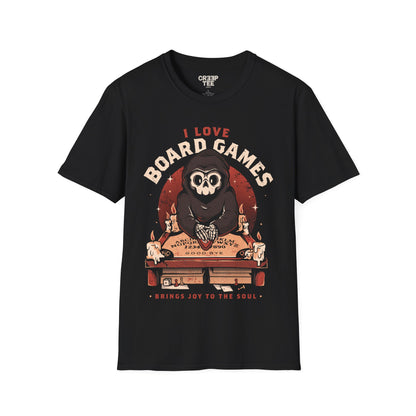 I Love Board Games – Skeleton Ouija T-Shirt