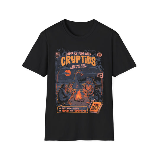 Cryptids Camp - Retro Poster T-Shirt