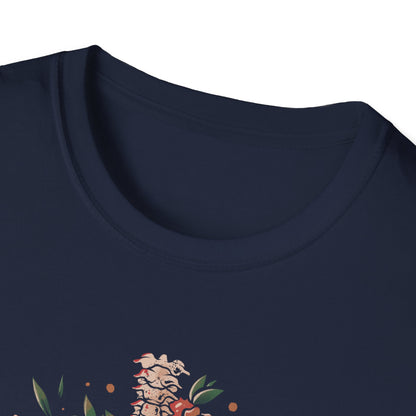 Bones and Flowers – Skeleton T-Shirt