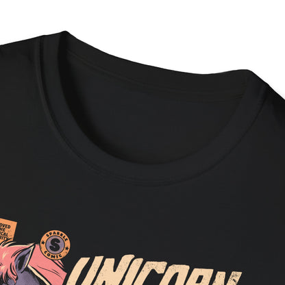 Unicorncalypse – Retro Unicorn Poster T-Shirt
