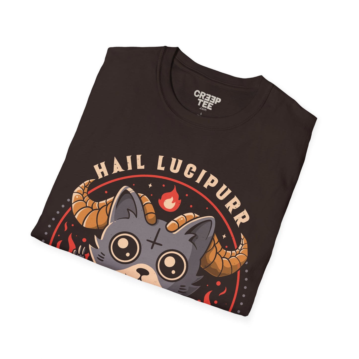 Hail Lucipurr – Cute & Funny Demon Cat T-Shirt