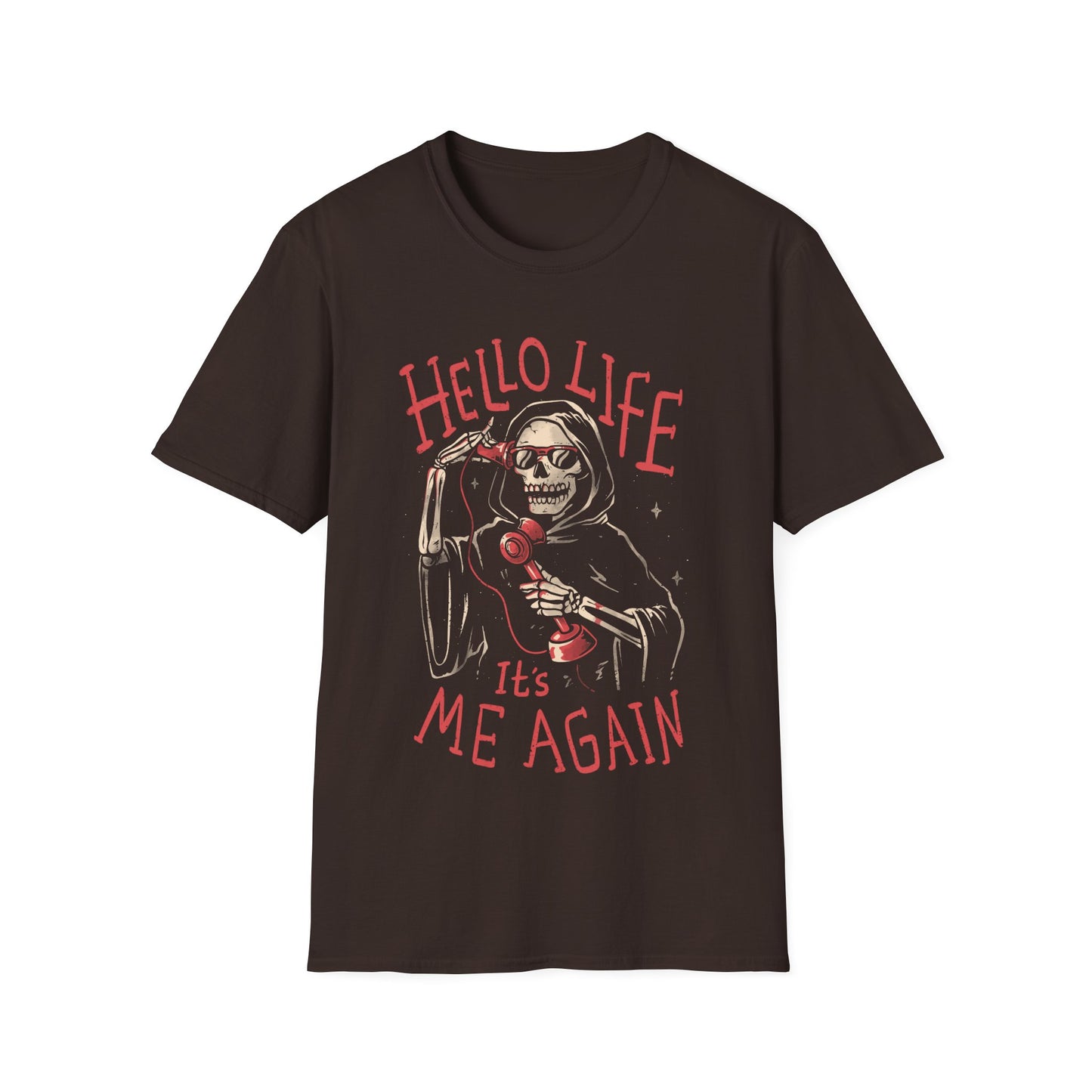 Death Call – Dark & Ironic Grim Reaper T-Shirt