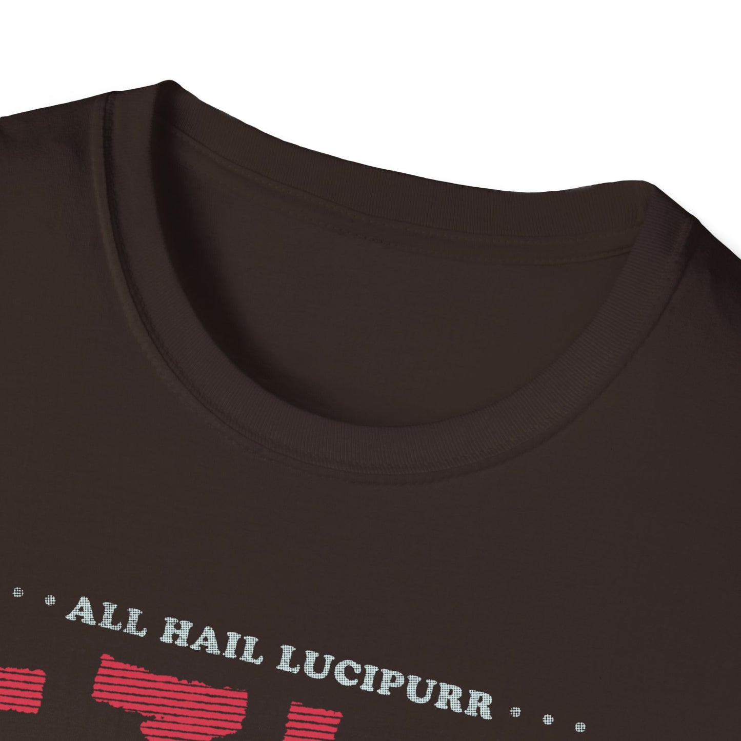 All Hail Lucipurr – Funny Occult Cat Pentagram T-Shirt
