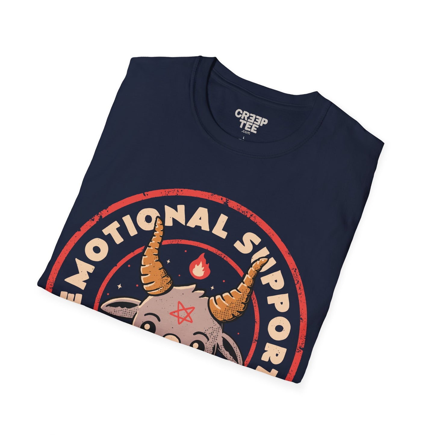 Emotional Support Demon – Cute & Funny Baphomet T-Shirt