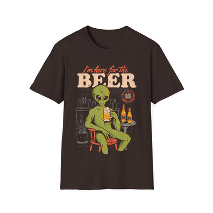 Here for the Beer – Funny ET T-Shirt