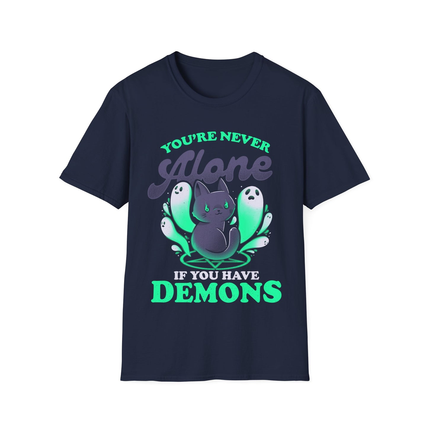 Me and My Demons – Dark Gothic Cat T-Shirt