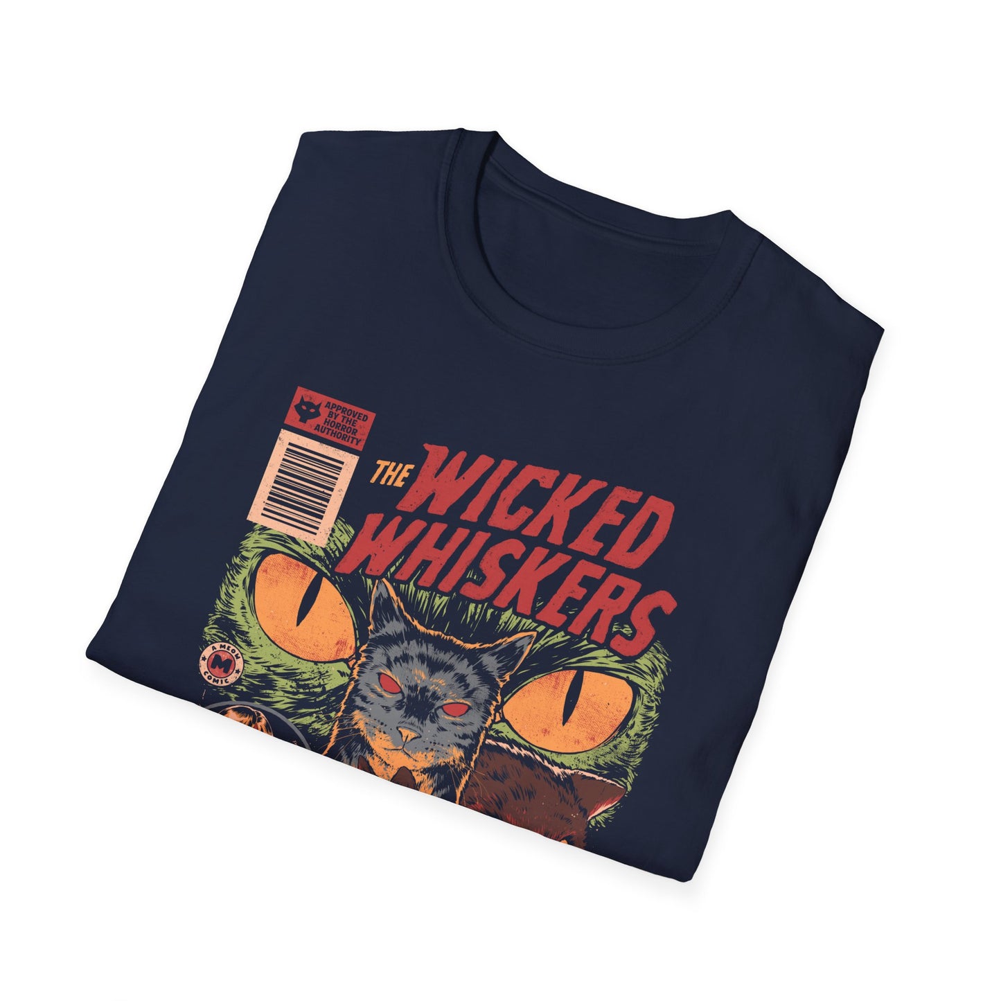 Wicked Whiskers – Retro Cat Poster T-Shirt