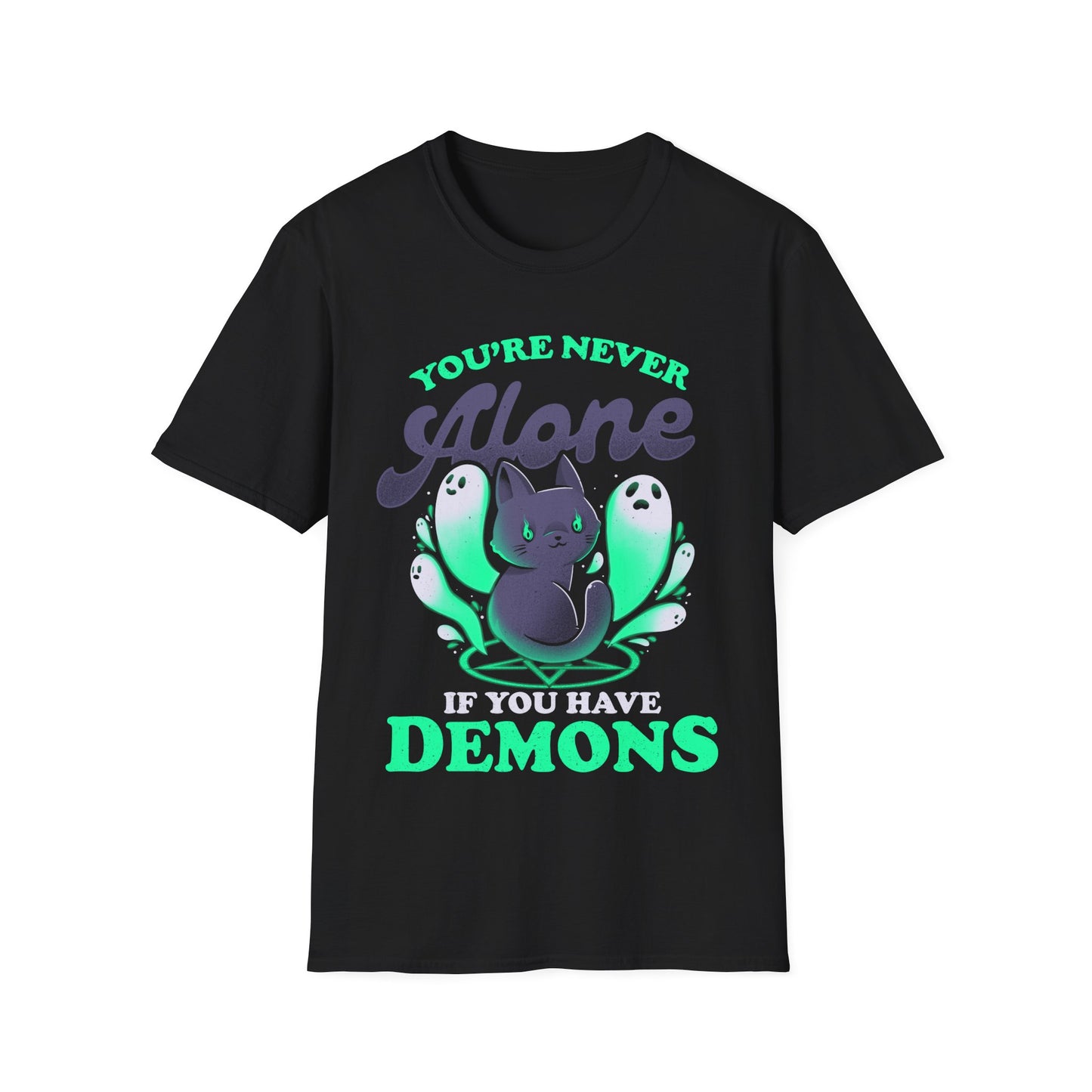 Me and My Demons – Dark Gothic Cat T-Shirt