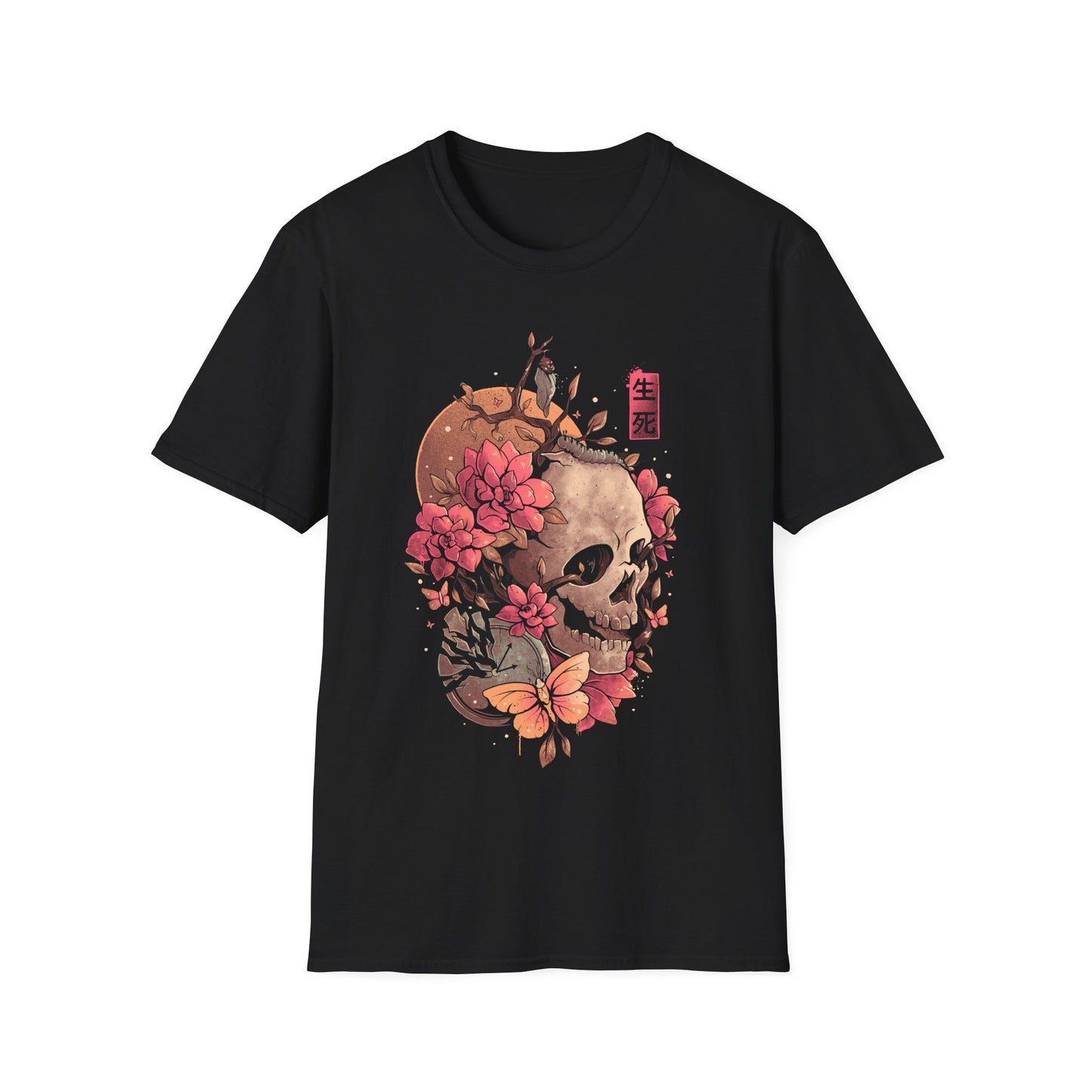 Time of the Death – Poetic Skull T-Shirt