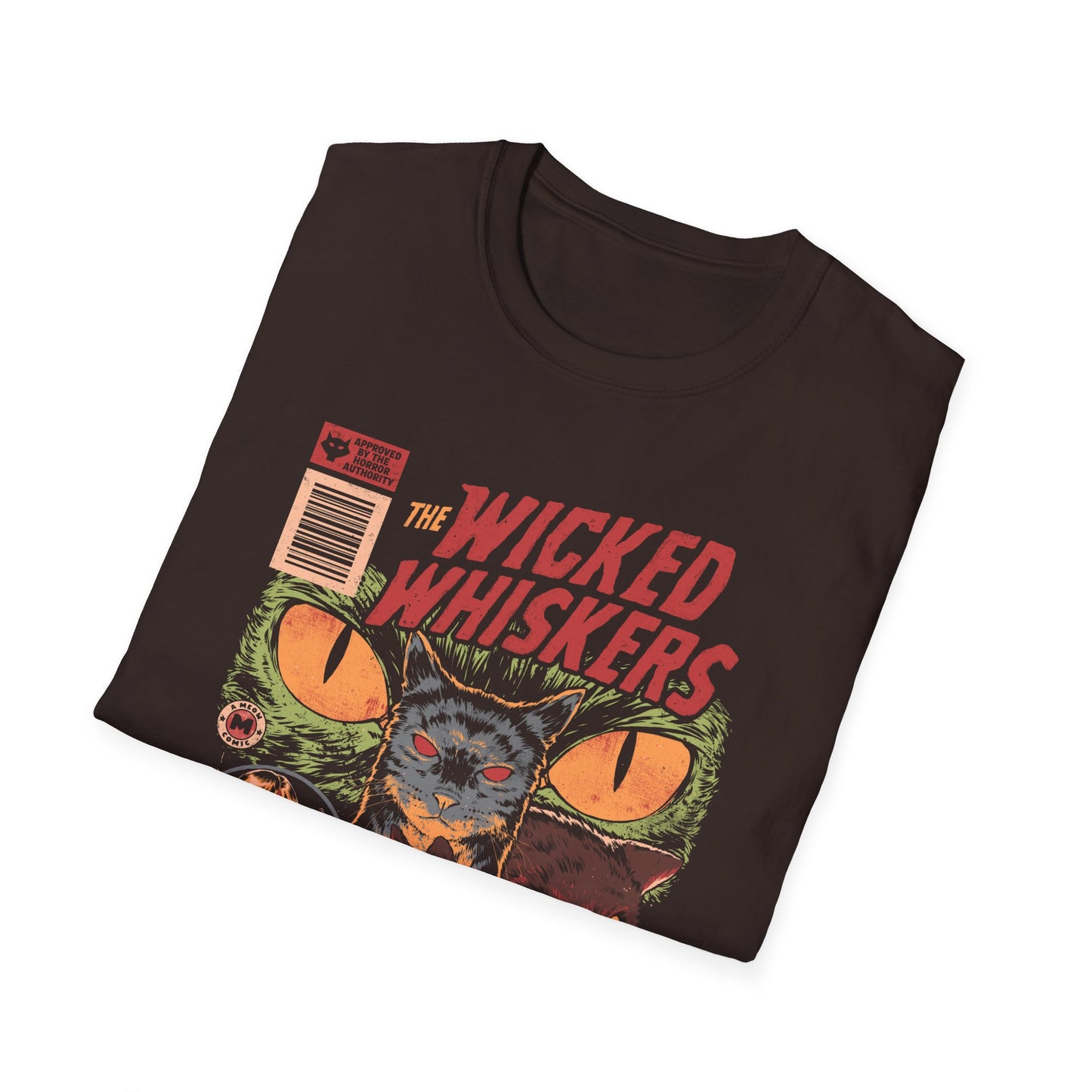 Wicked Whiskers – Retro Cat Poster T-Shirt