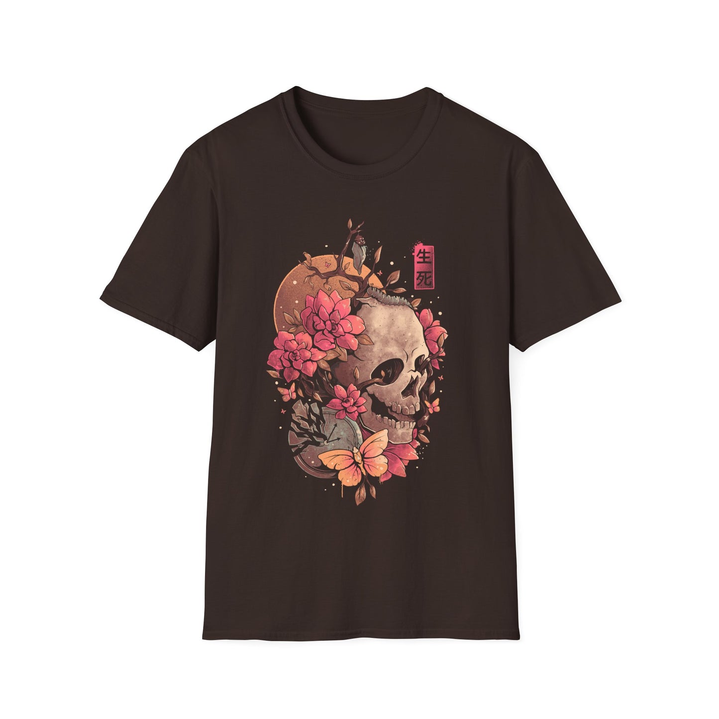 Time of the Death – Poetic Skull T-Shirt