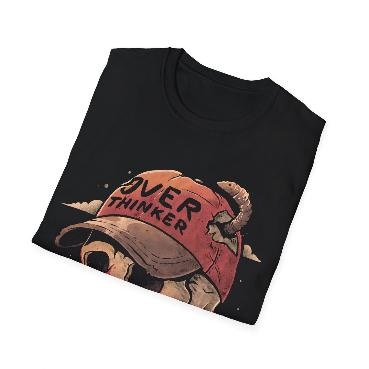 Overthinker Skull – Anxiety & Introspective T-Shirt
