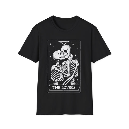 The Lovers – Skeleton Couple Tarot Card T-Shirt