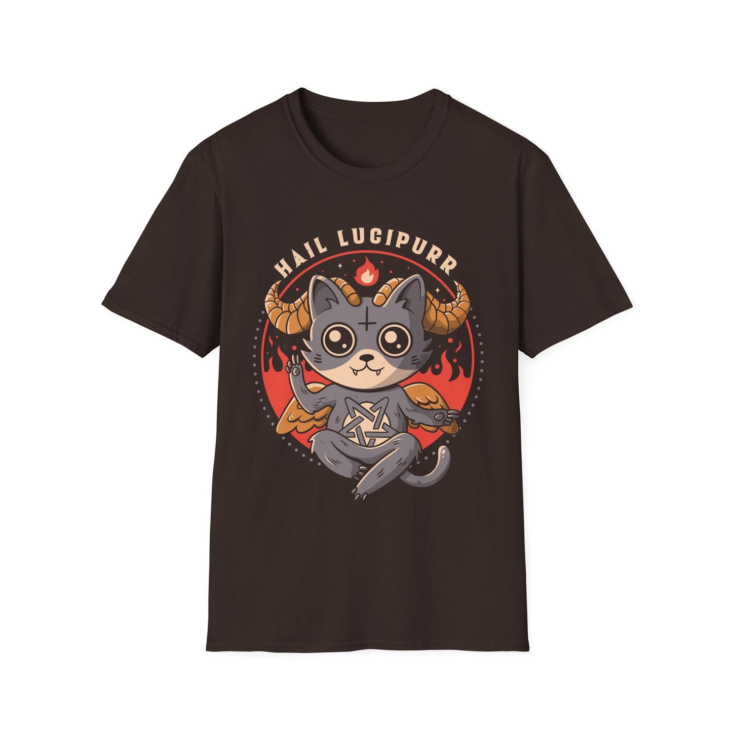 Hail Lucipurr – Cute & Funny Demon Cat T-Shirt