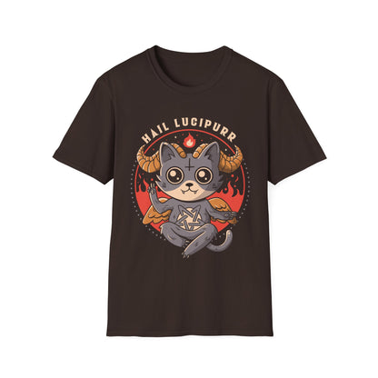 Hail Lucipurr – Cute & Funny Demon Cat T-Shirt