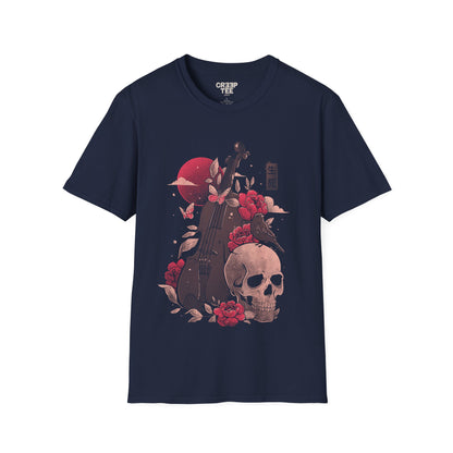 Death and Music – Cello Skull T-Shirt