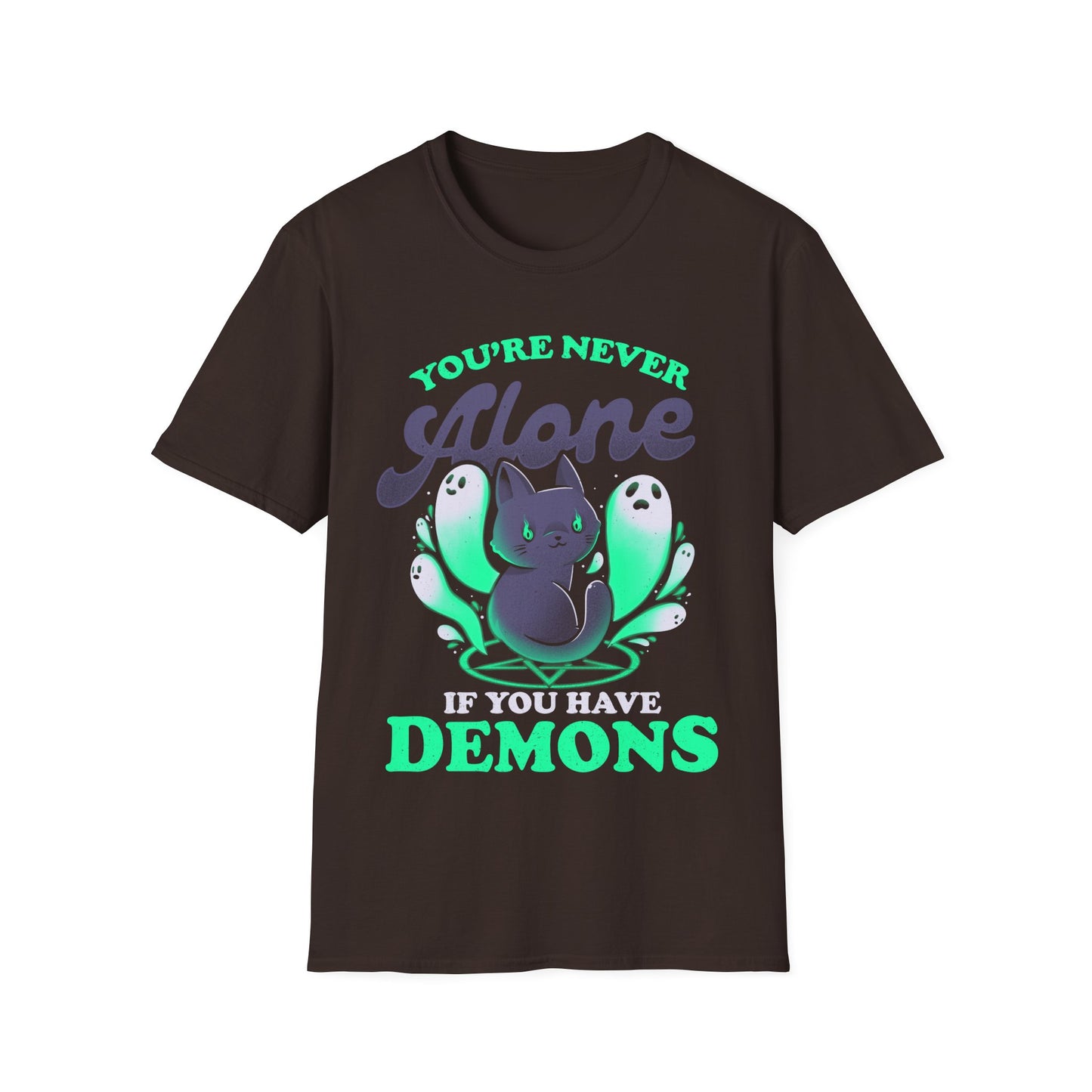 Me and My Demons – Dark Gothic Cat T-Shirt