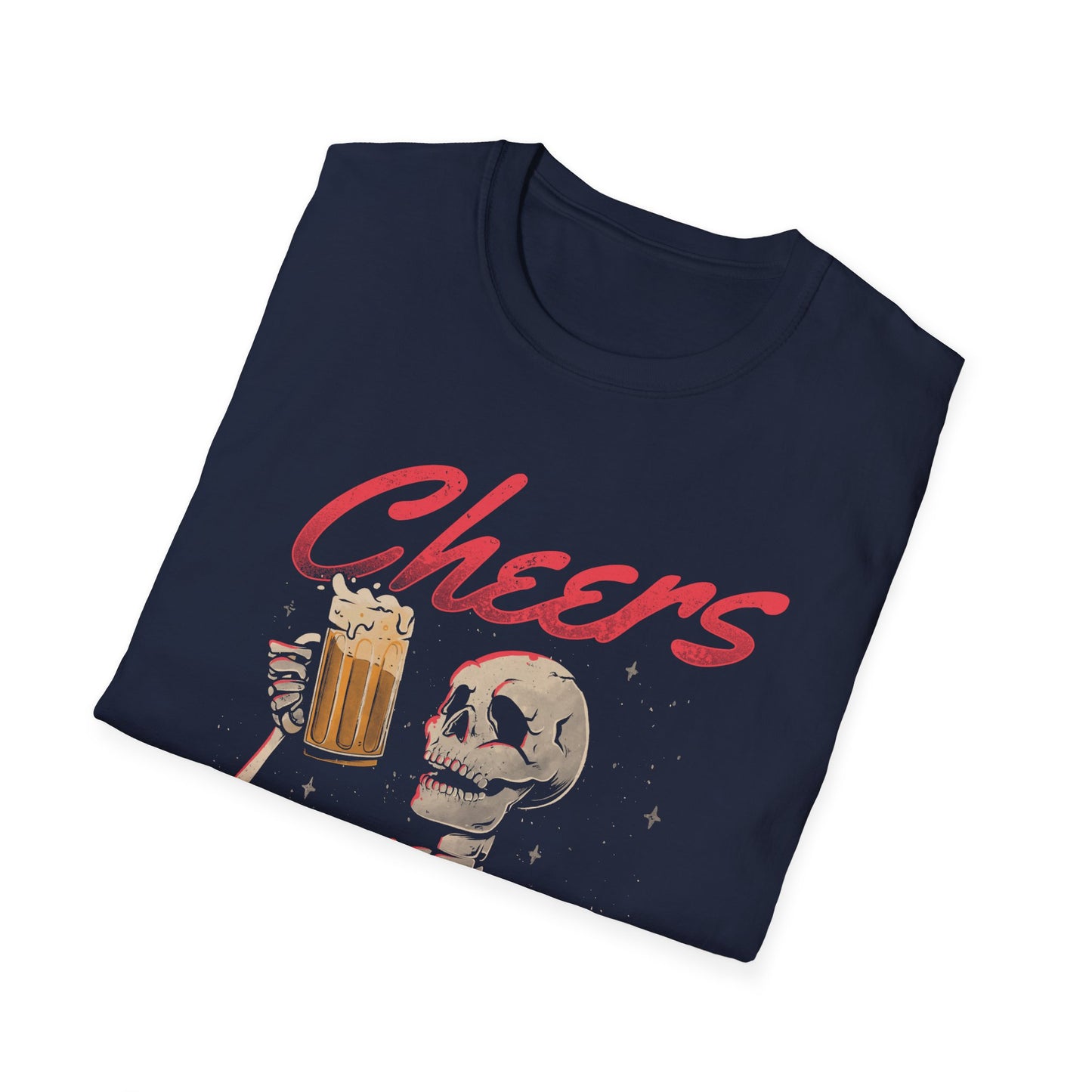 Cheers to My Crappy Future – Funny Beer Skeleton T-Shirt