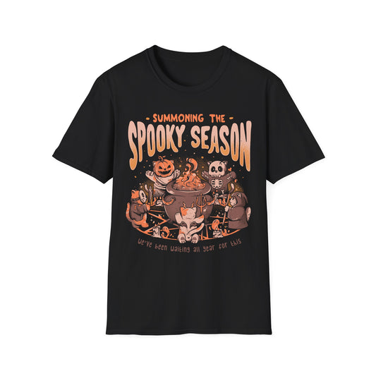 Summoning the Spooky Season – Halloween Ritual T-Shirt