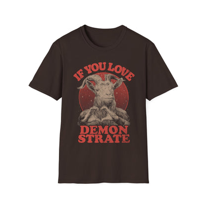 Demonstrate Love - Funny Heart Devil T-Shirt