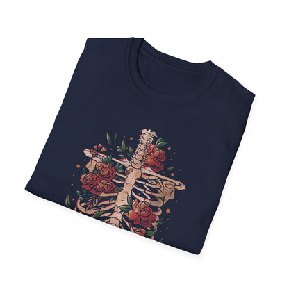Bones and Flowers – Skeleton T-Shirt