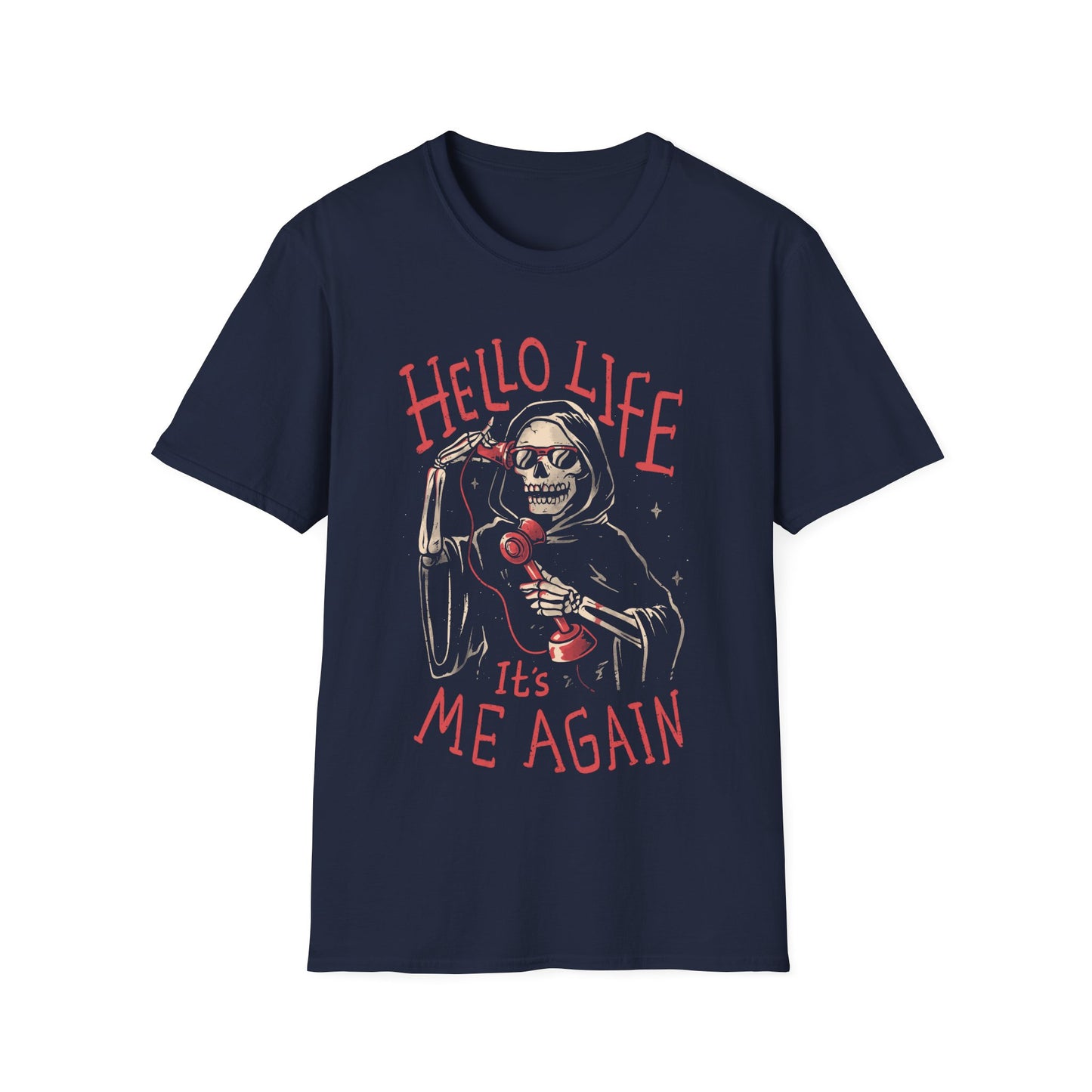 Death Call – Dark & Ironic Grim Reaper T-Shirt