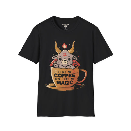 Black Coffee – Baphome in a Coffee Cup T-Shirt